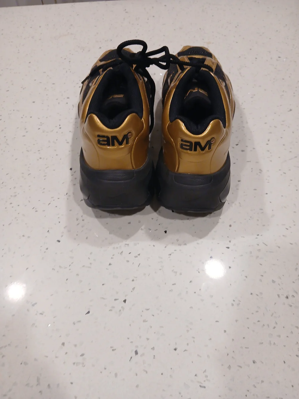Size 9.5 - Nike Air Max Muse Metallic Gold Black W